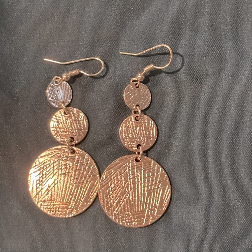 Silver drop earrings